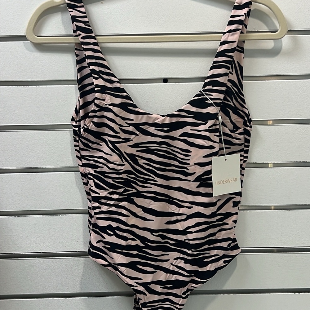 Mai Deluxe Blush Zebra Bonita Bodysuit